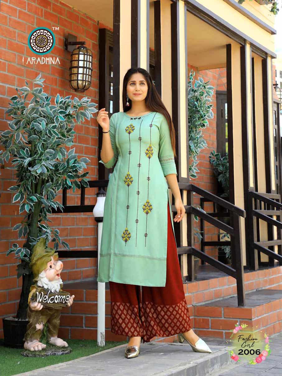 Fashion Girl Vol-2 Embroidery Print Kurti Set Fashion Girl Vol-2 Embroidery Print Kurti Set